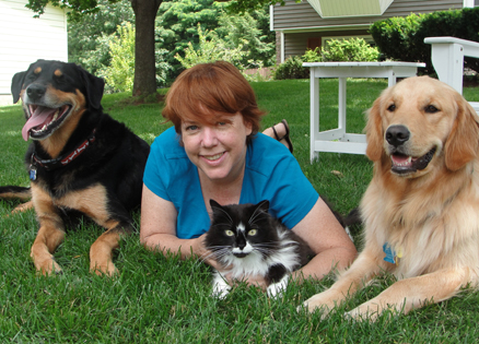 Peggy Frezon and pets