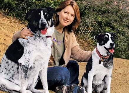 Success story: Betsy with her canine pals