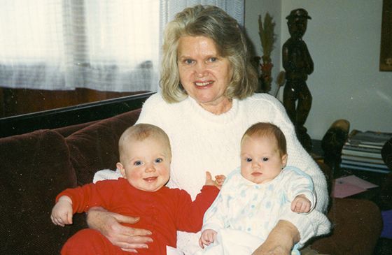 Audrey's mother and her grandchildren