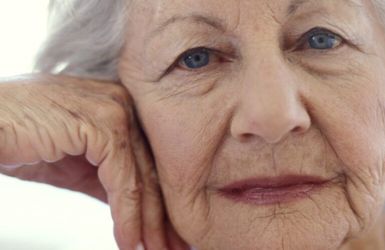 Elderly woman's face. Photo by Pixland, Thinkstock.