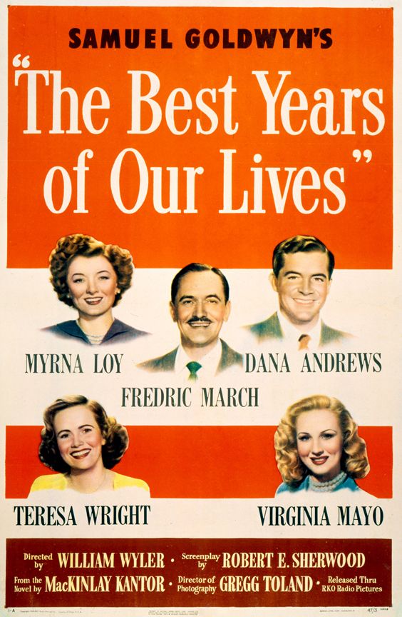 A 1946 poster for the movie The Best Years of Our Lives