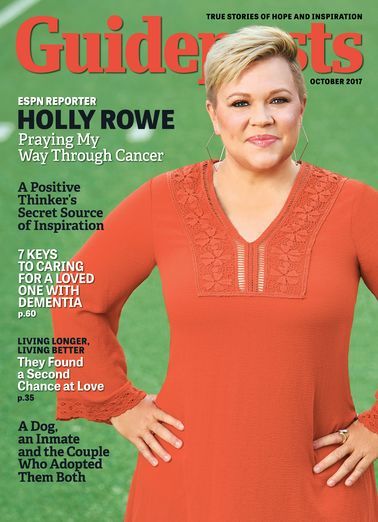 Holly Rowe on the cover of Guideposts magazine (Guideposts)