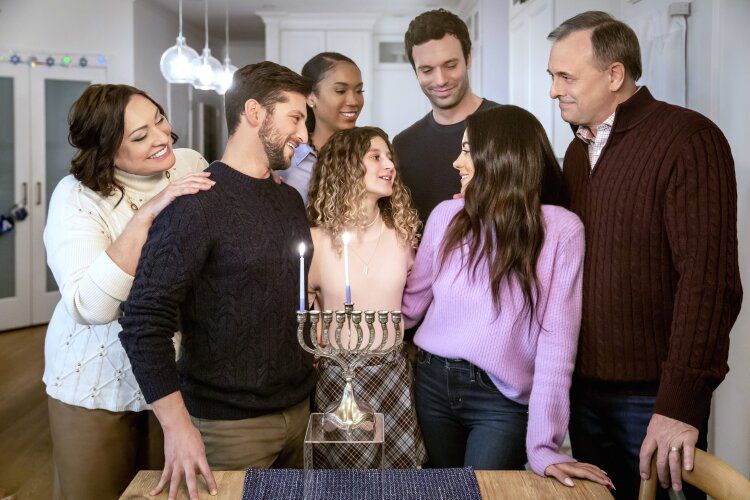 The cast of Eight Gifts of Hanukkah (Hallmark)