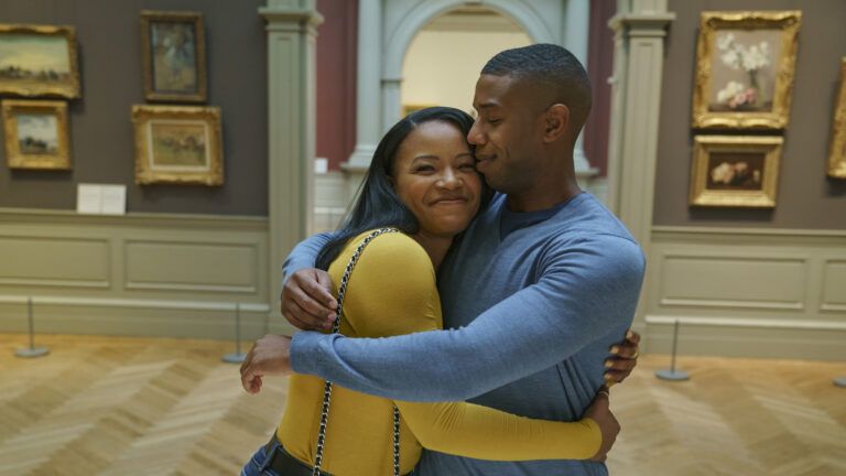 Chanté Adams and Michael B. Jordan in 'A Journal for Jordan' directed by Denzel Washington